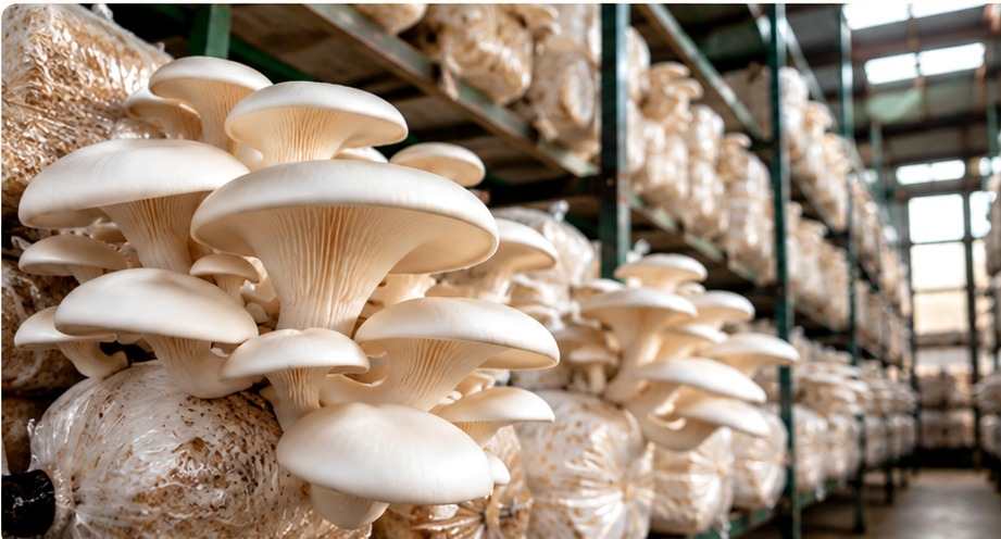 Oyster mushroom farm practical training